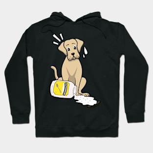 Funny Big Dog spilled mayonnaise Hoodie